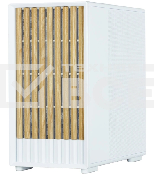 Компьютерный корпус Zalman P10 NAMU, MATX, белый, WINDOW, FRONT COVER WALNUT, 2x3.5