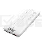 Портативный аккумулятор MORE CHOICE (4620202552808) PB35-10 10000mAh 2USB+1Type-C 3.0A 22.5W+PD20W+QC3.0, белый, фото2