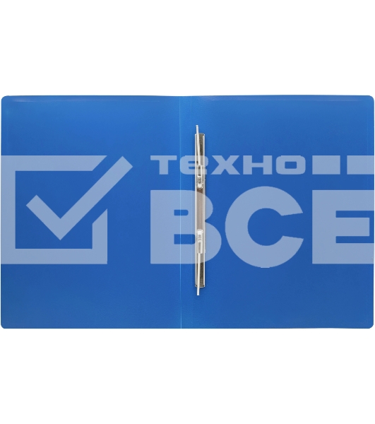 Папка с металлическим пружинным скоросшивателем Silwerhof Eco A4, пластик, 0.5мм, синий