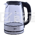 Чайник электрический Centek CT-0030 черный стекло 1.7 л, 2200 Вт, внутр. LED подсветка, защита от вкл б/воды, фото 1