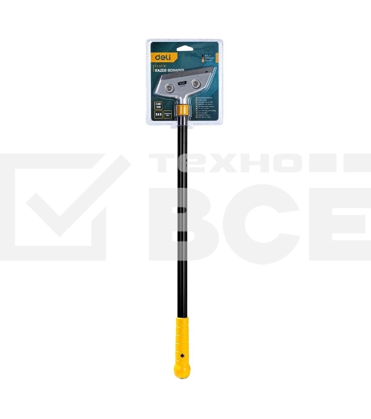 Скребок Deli DL4726 600мм Сталь SK5, Лезвие: глубина 18мм, толщина 0,5мм