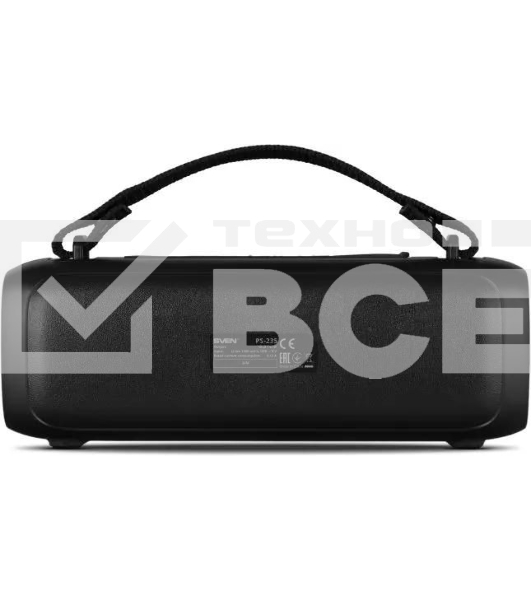 Портативная колонка Sven PS-235 черный 12W 2.0 BT 3600mAh (SV-022075)