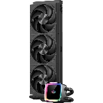 Система охлаждения Water Cooling System PCCooler DE360 MAX BK (300W, 360мм, Black, ARGB Pump, Fans: 3x120мм, 66CFM, 34.3dBA, 2200RPM/Pump height 54мм, 15dBA, 2600RPM, Rad thickness 27мм/S: 1851, 1700, 1200, 115X, AM5, AM4, AM3), фото5