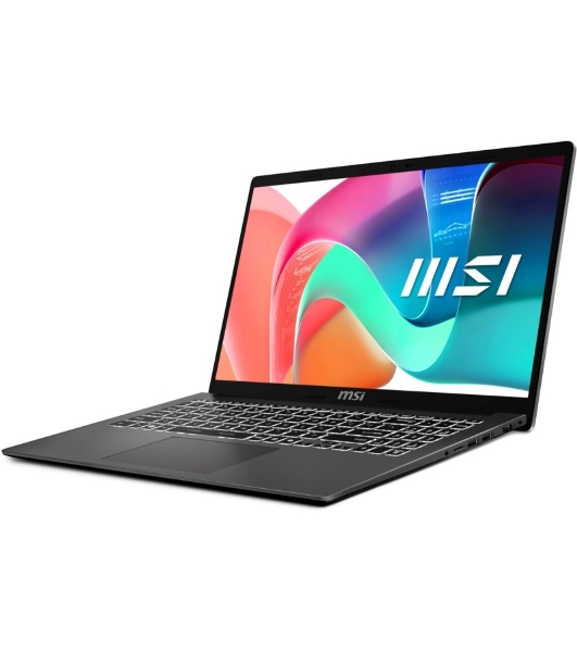 Ноутбук MSI Modern 15 F1MG-1200RU/15.6'/IPS/Intel Core 5 120U/16Gb/512Gb SSD/Intel Graphics/Windows 11 Pro/серый/1.7kg