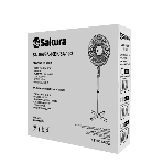 Вентилятор Sakura SA-10G белый/серый, настольный, 10 Вт, 1 скорость, 25 см, фото2