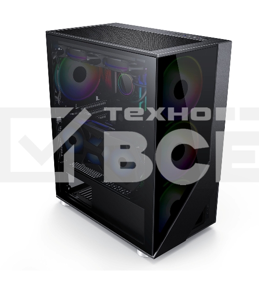 Компьютерный корпус AeroCool / Formula V-LINE 7713 черный без БП ATX 3x120mm 2xUSB2.0 1xUSB3.0 audio bott PSU