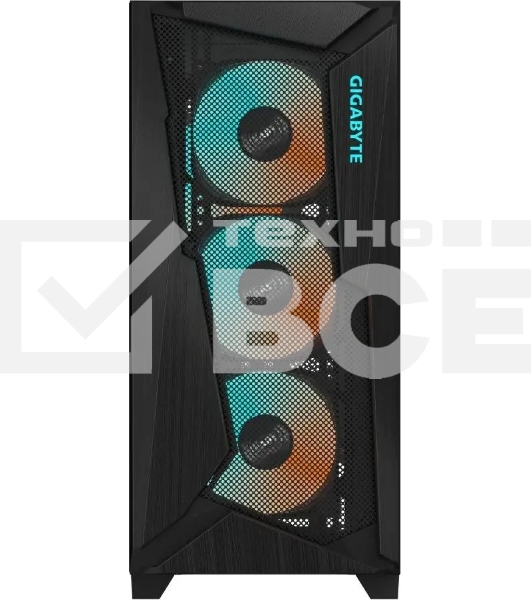 Компьютерный корпус Gigabyte C301G черный без БП ATX 4x120мм 4x140мм 2xUSB 3.0 audio bott PSU