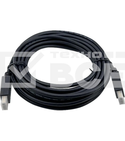 Кабель ver1.2 DisplayPort (m) DisplayPort (m) 10м черный