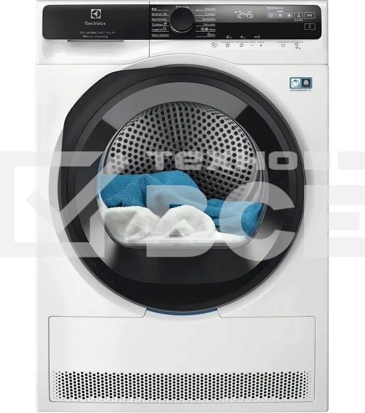 Сушильная машина Electrolux EW8D595MCE белый, 9 кг, сушка - тепловой насос, программ - 11, 59.6 x 85 x 63.8 см