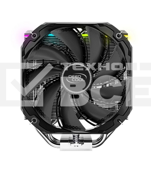 Кулер для процессора DEEPCOOL AS500 черный, 140 мм, алюминий/медь, 1200 об/мин, 26 дБ, 4 pin, 220 Вт, 164 мм