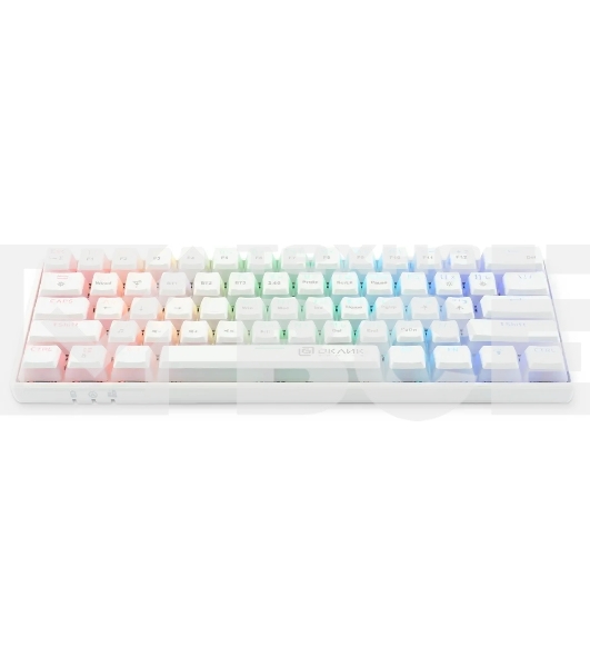 Клавиатура Oklick K763W (1920562) беспроводная, USB, Bluetooth/Радиоканал, белый