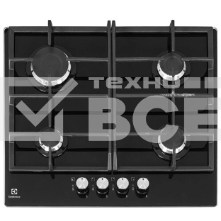 Газовая варочная поверхность Electrolux KGG6426K, независимая, черный