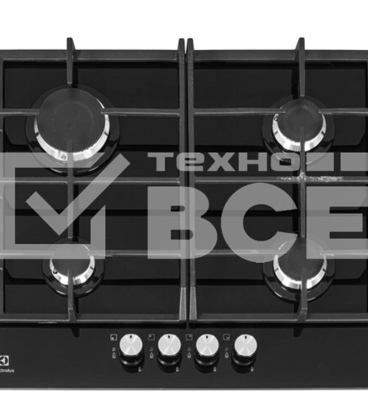 Газовая варочная поверхность Electrolux KGG6426K, независимая, черный