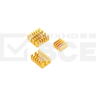 Набор радиаторов ACD RA539 Gold 3 in 1 Heat Sink Set Aluminum for Raspberry Pi 4B