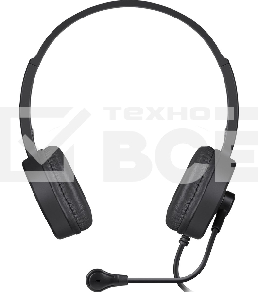 Гарнитура проводная Defender Tune 160 (черный, провод 1.8 м) (63164)