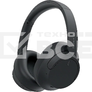 Беспроводные/проводные наушники SONY WH-CH720N черный, полноразмерные, Bluetooth + проводной, активное шумоподавление, до 50 ч