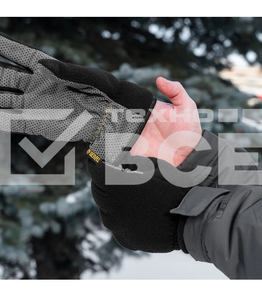 Перчатки универсальные Denzel 68097 двойные, ПВХ нанесение, размер 10