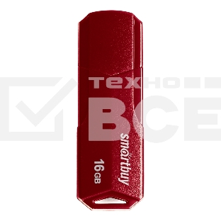 Флешка USB SmartBuy 16Gb,CLUE Burgundy (SB16GbCLU-BG)