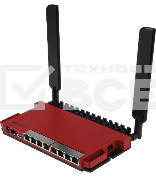 Роутер беспроводной MikroTik L009UiGS-2HaxD-IN AX600 10/100/1000BASE-TX, 2.4Ггц, 8*1Gbit, 1*SFP 2.5Gbit