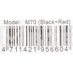 Гарнитура проводная с микрофоном A4Tech Bloody M70 черный/красный вкладыши BT в ушной раковине (M70 BLACK+ RED), фото3