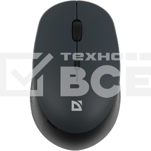 Мышь беспроводная Defender Auris MB-027 серый, 1600 dpi, радиоканал, USB, кнопки - 4
