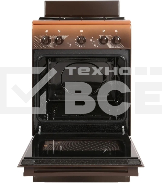 Плита газовая Gefest ПГ 5100 0018 коричневый, конфорок 4 шт, духовка 52 л, 50 см x 85 см x 58.5 см