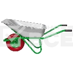 Тачка садово-строительная Сибртех с PU колесом, грузоподъемность 180 кг, объем 90 л, фото3