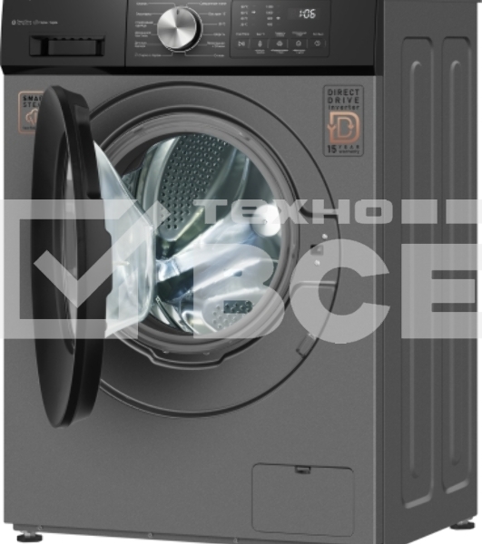 Стиральная машина Weissgauff WM 45127 Direct Drive Inverter Steam Deep Grey