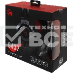 Гарнитура проводная с микрофоном A4Tech Bloody G437 черный 1.8м мониторные оголовье (G437), фото3