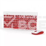 Комплект клавиатура+мышь Smartbuy 220349AG беспроводной, USB, 1600 DPI, белый/красный, фото3