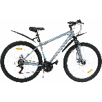 Велосипед Torrent Impulse (рама СТАЛЬ 18'', внедорожный, 21 скорость, SHIMANO, колеса 29д)29'' / 18'' сталь/ Серо-голубой, фото 1