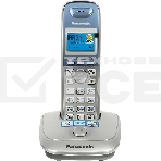 Телефон беспроводной (DECT) Panasonic KX-TG2511RUS (серебристый) {АОН, Caller ID,спикерфон на трубке,переход в Эко режим одним нажатием}, фото 1