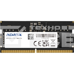 Оперативная память ADATA AD5S480032G-S, DDR5, 32GB (1x32 GB), 4800 MHz, CL40, SO-DIMM