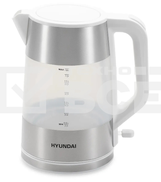 Чайник электрический Hyundai HYK-P4025 2л. 2200Вт белый (корпус: пластик)