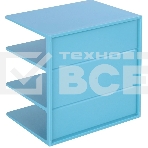 Подставка-ограничитель для книг Deli NS006BLUE Nusign 162x162x122мм синий, фото2