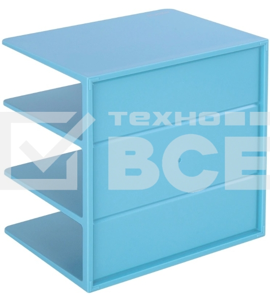 Подставка-ограничитель для книг Deli NS006BLUE Nusign 162x162x122мм синий