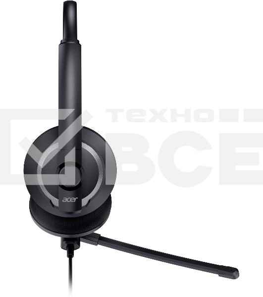 Наушники с микрофоном Acer OHW307 черный 1.8м накладные оголовье (ZL.HDSEE.002)