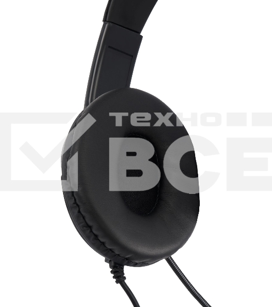 Наушники с микрофоном Oklick HS-M400 черный 1.8м накладные оголовье
