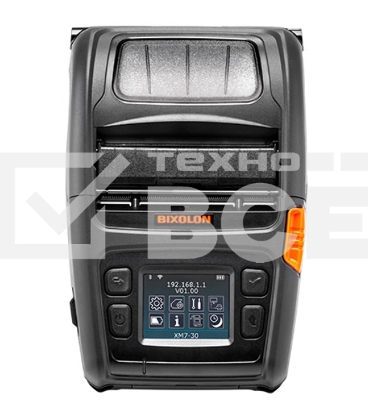 Принтер этикеток мобильный Bixolon XM7-30, 203 dpi, 127 мм/сек, USB, RS-232 (COM порт, Serial), Bluetooth, чёрный