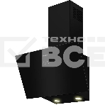 Вытяжка каминная Hotpoint HPHV 63LT BL, кнопочное управление, Черный, фото 1