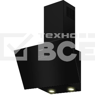 Вытяжка каминная Hotpoint HPHV 63LT BL, кнопочное управление, Черный