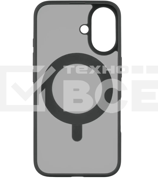 Чехол (клип-кейс) uBear для Apple iPhone 16 Clip 360 with MagSafe черный (CS437BL61RG-I24M)