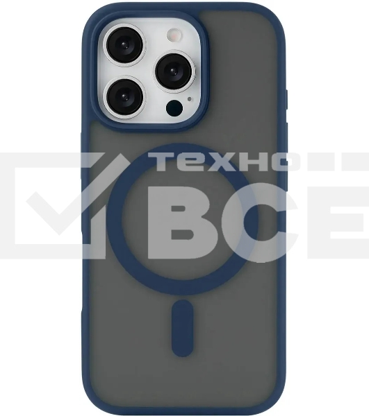 Чехол (клип-кейс) uBear для Apple iPhone 16 Pro Cloud with MagSafe синий (CS432DB63PMT-I24M)