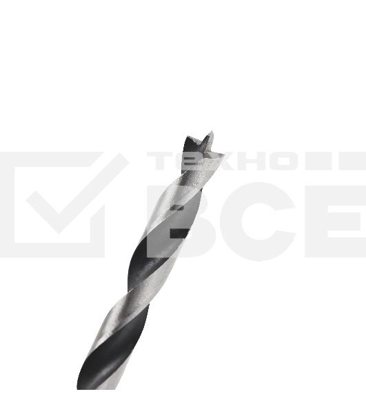 Сверло EDGE by PATRIOT по дереву спиральное 8 мм, W-образная заточка, 1 шт в блистере