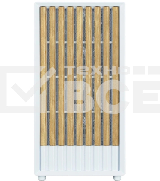 Компьютерный корпус Zalman P10 NAMU, MATX, белый, WINDOW, FRONT COVER WALNUT, 2x3.5