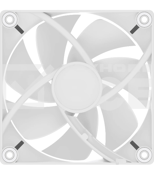 Вентилятор для корпуса Ocypus Delta F12 WH, 120x120x25mm, 4-PIN PWM, 500-2000 RPM, 29 DBA MAX, HYDRO BEARING