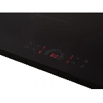 Индукционная варочная поверхность стеклокерамическая, Ширина: 60 см; Стекло: ILVA; 4 конфорки индукционного нагрева: 2 х диаметром?,160 мм; 1400 Вт; 1 х диаметром?,180 мм; 1800 Вт; 1 х диаметром ?,210 мм; 1800/2200 Вт; Сенсорное управление(слайдер); 9 уровней мощности; Boost функция; Таймер(отсчет времени/выбор конфорки); Звуковой сигнал; Безопасное автоотключение; Блокировка от детей/Блокировка панели управления; Индикатор остаточного тепла; черный/ без рамки; Размер(ШхГхВ): 590x520x60 мм, фото3