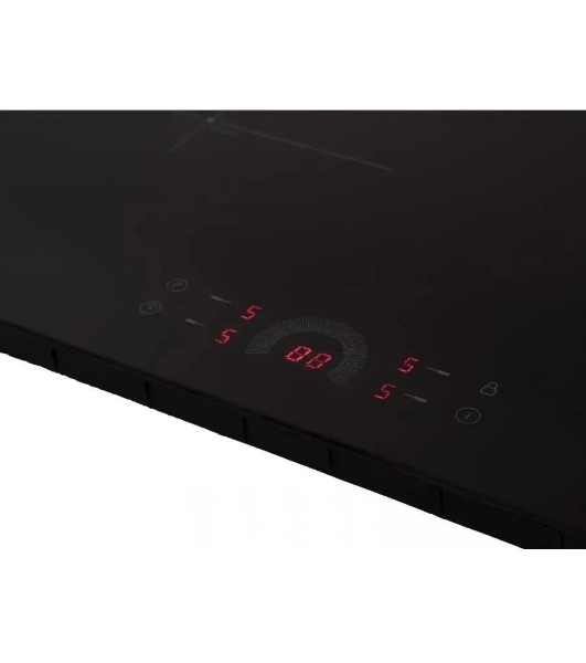 Индукционная варочная поверхность стеклокерамическая, Ширина: 60 см; Стекло: ILVA; 4 конфорки индукционного нагрева: 2 х диаметром?,160 мм; 1400 Вт; 1 х диаметром?,180 мм; 1800 Вт; 1 х диаметром ?,210 мм; 1800/2200 Вт; Сенсорное управление(слайдер); 9 уровней мощности; Boost функция; Таймер(отсчет времени/выбор конфорки); Звуковой сигнал; Безопасное автоотключение; Блокировка от детей/Блокировка панели управления; Индикатор остаточного тепла; черный/ без рамки; Размер(ШхГхВ): 590x520x60 мм