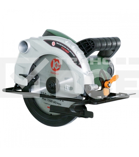 Пила циркулярная КАЛИБР ЭПД-1800/210 1800Вт, 4500 об/мин, глубина пропила 70 мм