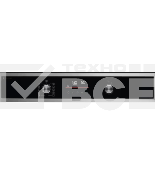 Электрический духовой шкаф Electrolux с конвекцией, приготовление на пару, объем 72 л, 10 режимов, автопрограммы, очистка пиролитическая, 3 стекла в дверце, направляющие проволочные + телескопические (1 уровень)